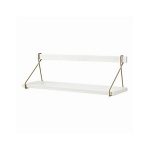Suspension White Wall Mounted Shelf + Reviews | Crate and Barr