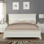 Laveno 012 White Wood Bedroom Furniture Set, Includes King Bed .
