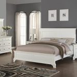 Amazon.com: Roundhill Furniture Laveno 012 White Wood Bedroom .