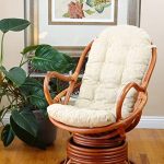 Amazon.com: Java Lounge Swivel Rocking Chair with Cream Cushion .