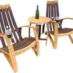 Amazon.com : Central Coast Creations Adirondack Chair Set - Wine .