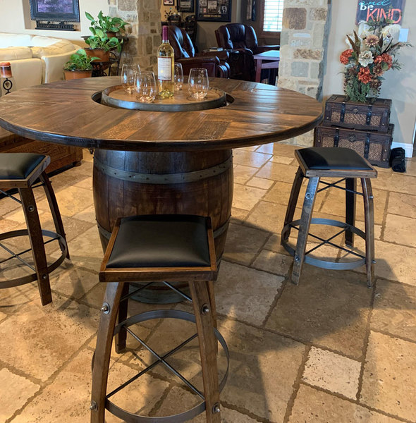 Wine Barrel Furniture at American Country Home Store | American .