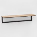 23.7" X 7" Wood & Metal Wall Shelf - Project 62™ : Targ