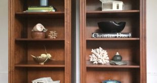 SOLD Ethan Allen Wood Bookcases // a pair of vintage solid | Et