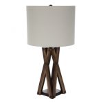 Brown Crossed Wood Lamp | Hobby Lobby | 17650