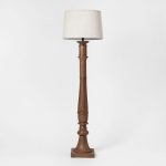 Large Turned Wood Floor Lamp Brown - Threshold™ : Targ