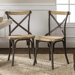 Amazon.com - WE Furniture Industrial Farmhouse Wood and Metal X .