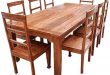 Rustic Furniture Solid Wood Dining Table & Chair S