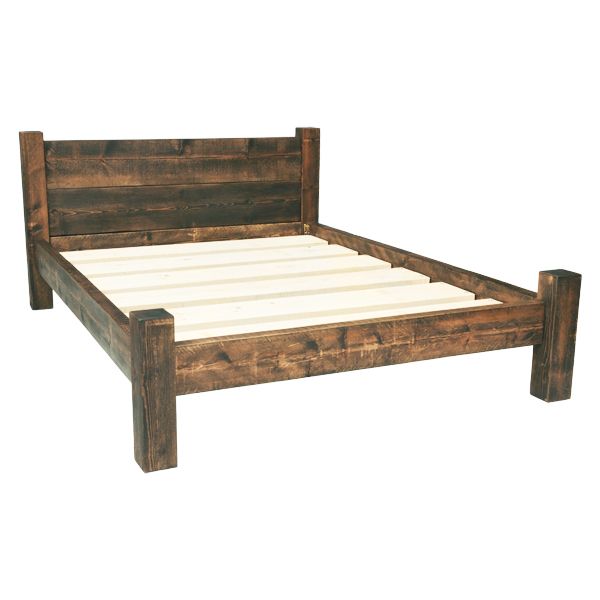 Built from solid rustic timber, these wooden bed frames come in .