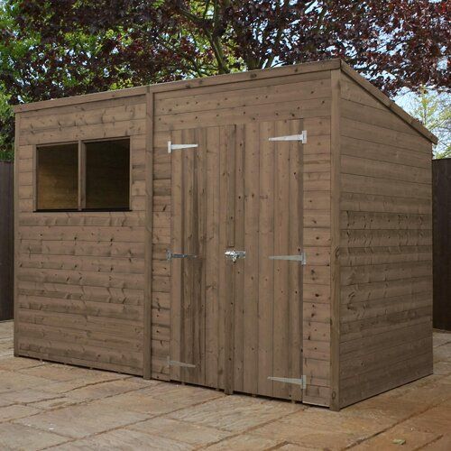 WFX Utility 10 Ft. W x 6 Ft. D Shiplap Pent Wooden Shed | Shed .