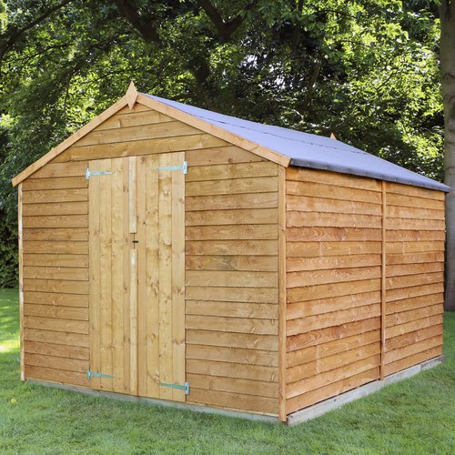 WFX Utility 8 Ft. W x 12 Ft. D Overlap Apex Wooden Shed | Wooden .