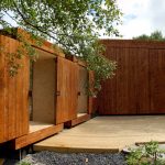 Wooden sheds by Rever & Drage featuring a retractable ro