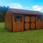 Quaker Wooden Shed build by Amish in Missouri | Rent to Own She