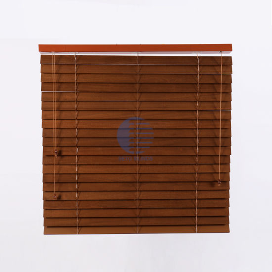 China Hot Sell Home Motorized Wooden Venetian Blinds/Window .