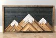 Mountain Wood Wall Art/Decor | Wood wall art decor, Reclaimed wood .