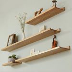 China Wooden wall mounted shelf which from Yantai Manufacturer .