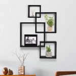 Giantex 3 Cube Intersecting Floating Shelves Square Wall Mounted .
