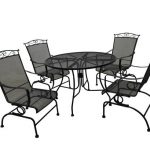 Backyard Creations® Wrought Iron Collection 5-Piece Dining Patio .