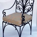 Wrought Iron Furniture, Chairs and Benches, Modern Interior .