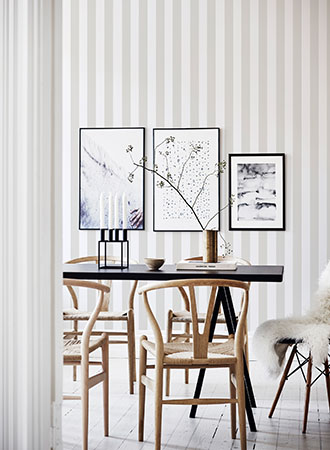 gray striped kitchen wallpaper ideas