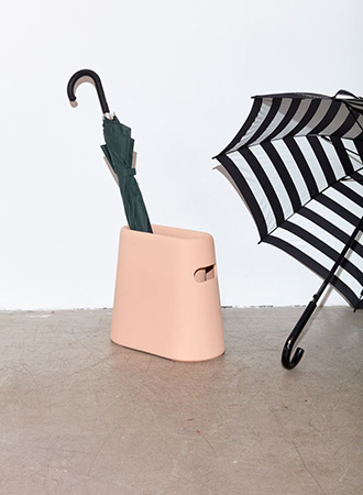 Spring decor items soon to be New York umbrella stand