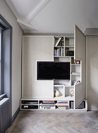 small living room furniture ideas hidden shelves