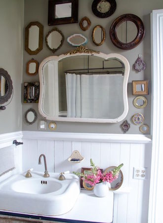 mirrored gallery wall bathroom mirrors 2019