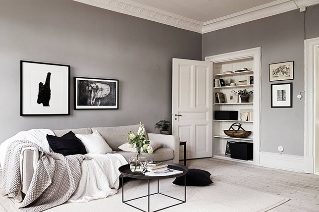 gray neutral living room color