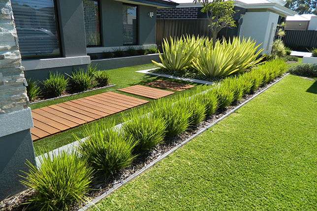 moderne einfache Gartenpflanzen Landschaftsbau Ideen