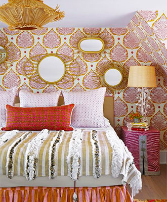 Home interior design rules to break mixed patterns