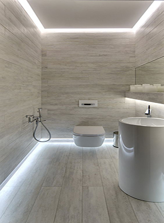 Modern bathroom renovation ideas lighting