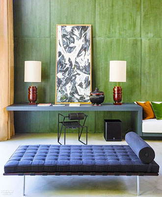 Sage green color wall decoration