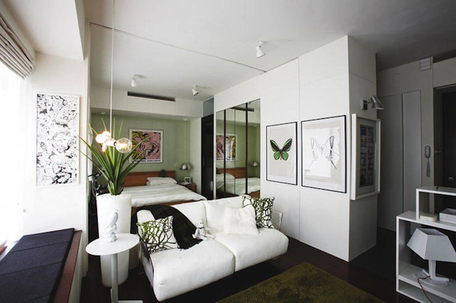 Interior design of the studio apartment