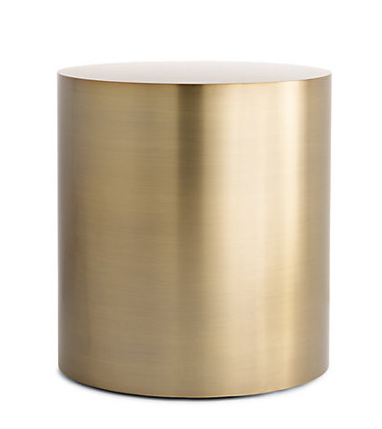 Gold drum side table