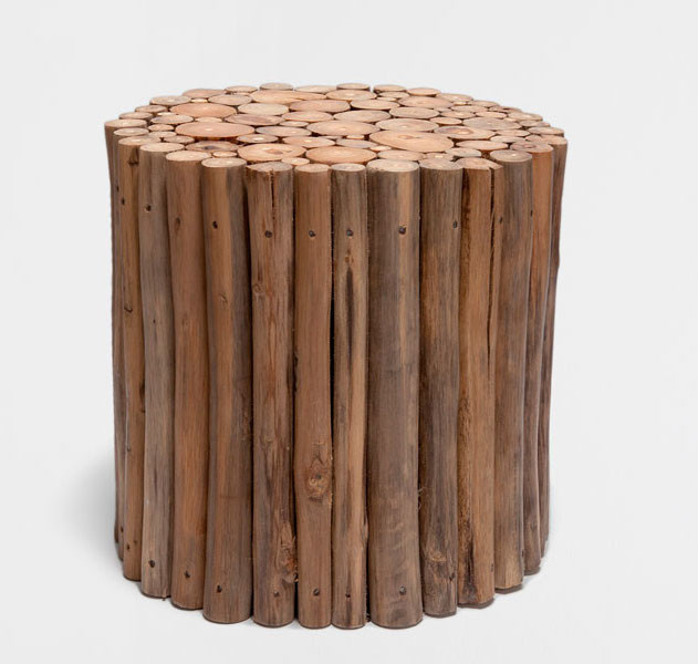 round sticks stool
