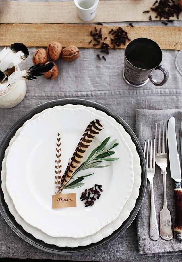 rustic place setting ideas