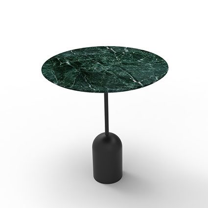 green marble table