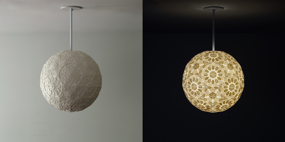 3D printed pendant lamp