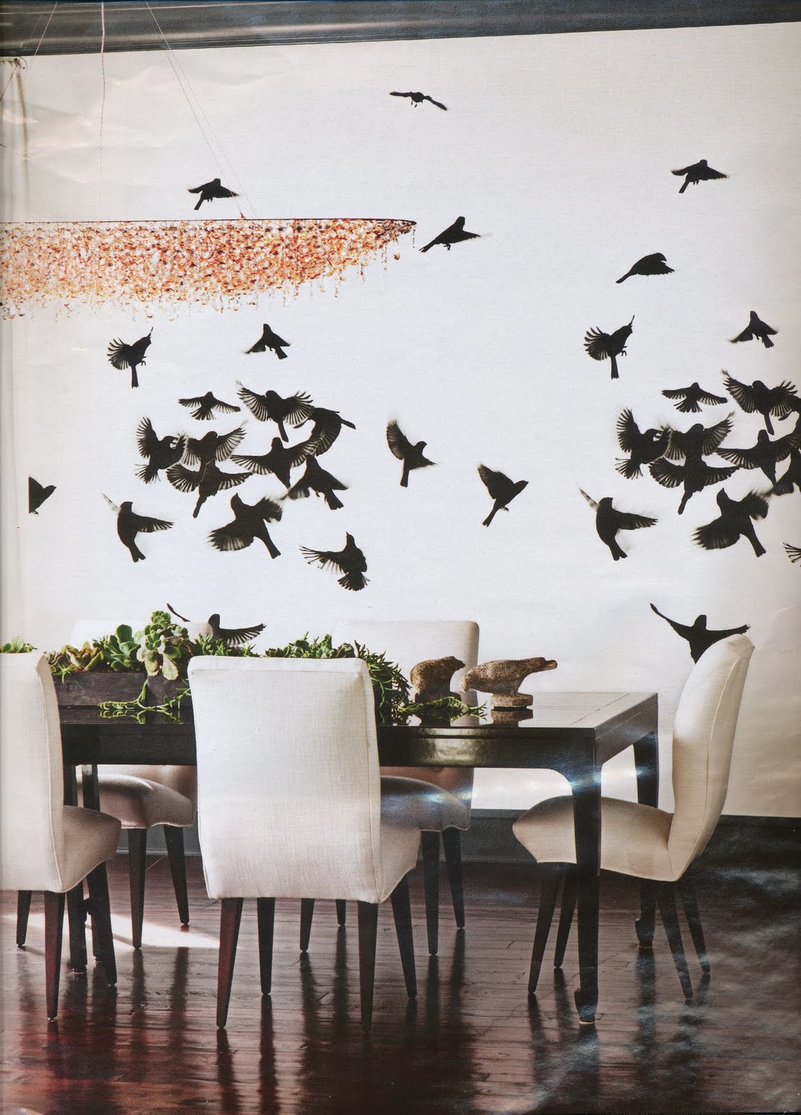 flying black birds wallpaper
