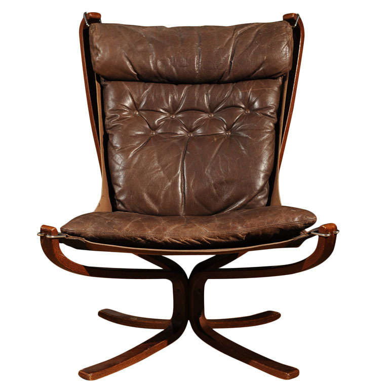 antique leather armchair