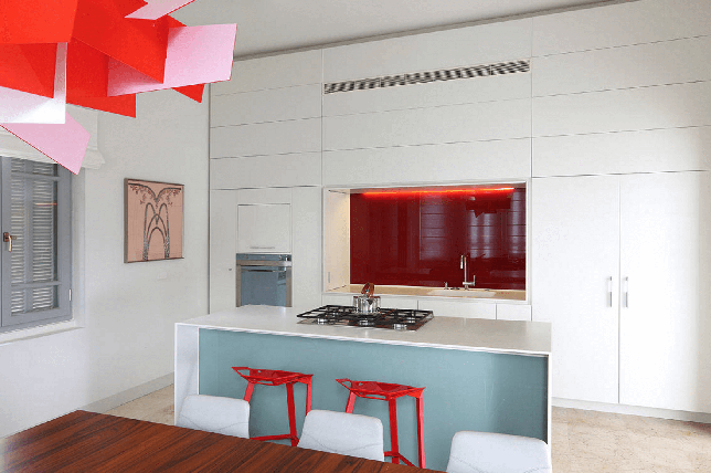 kitchen monochromatic room