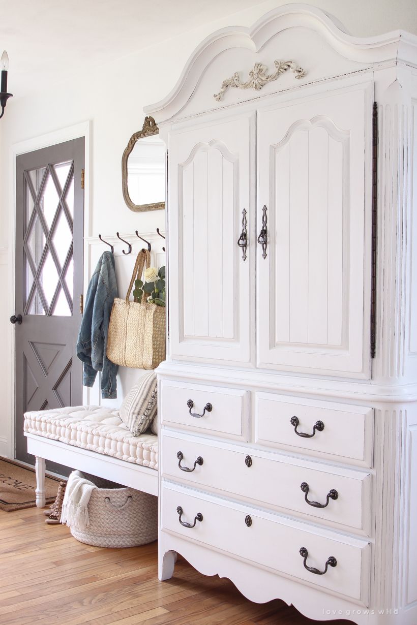 The Timeless Elegance of a White Armoire