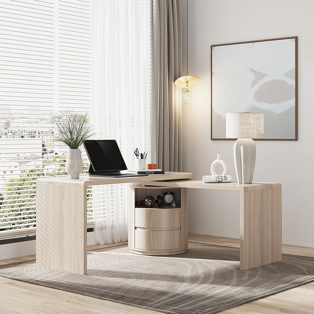 The Elegance of a White Office Desk