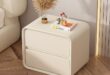 White Bedside Table With Drawers
