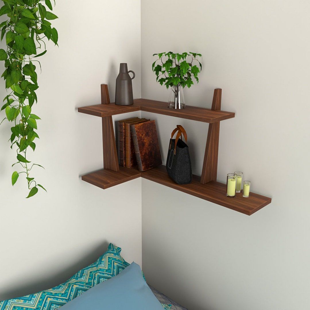 Maximizing Space with Corner Wall Shelves