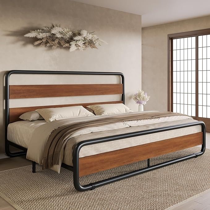 The Majestic Metal King Size Bed Frame: A Sturdy and Stylish Choice for Your Bedroom