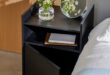 Small Black Bedside Table For Bedroom