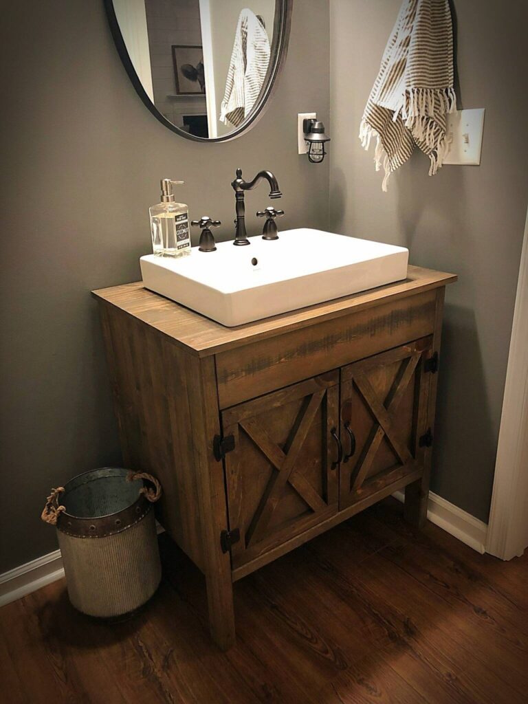 Cute Rustic Bathroom Vanities
