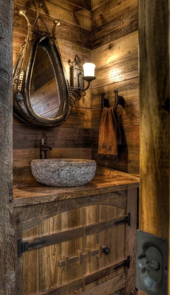 Cute Rustic Bathroom Vanities