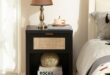 Small Black Bedside Table For Bedroom